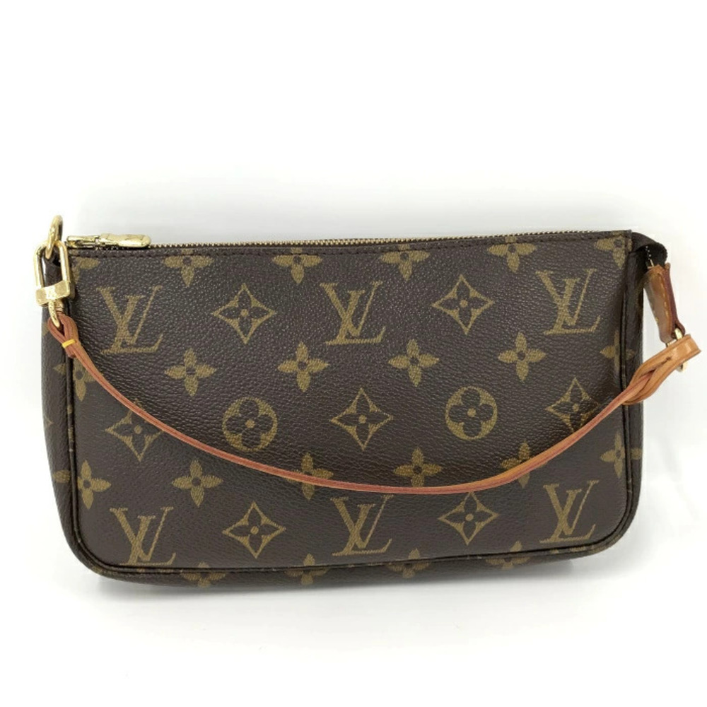 Louis Vuitton Pochette Accessoires Accessory Pouch Clutch Monogram Brown